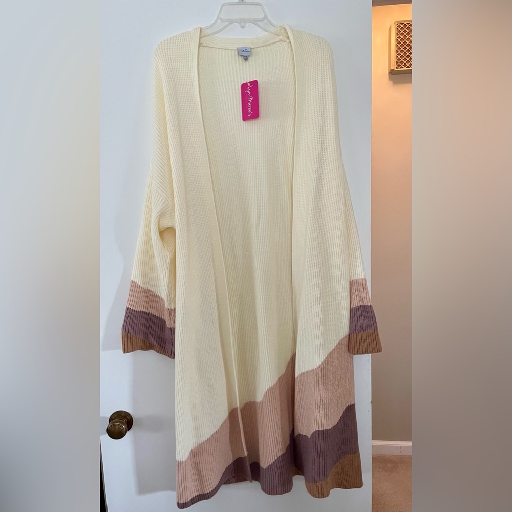 NWT Women’s Plus Size 2x/3x Ivory Cardigan with Pockets
